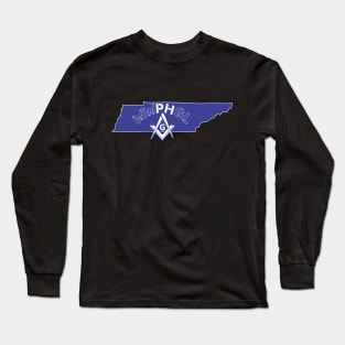 MWPHGLTN - Blue & White Long Sleeve T-Shirt